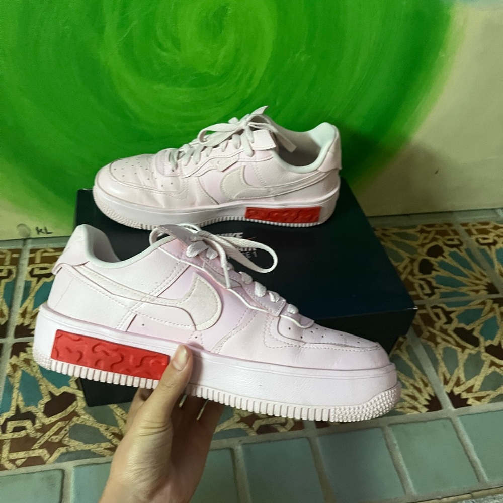 Nike Pink and Red Women's Sneakers